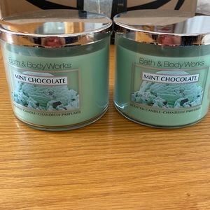 TWO New bath and body works candle